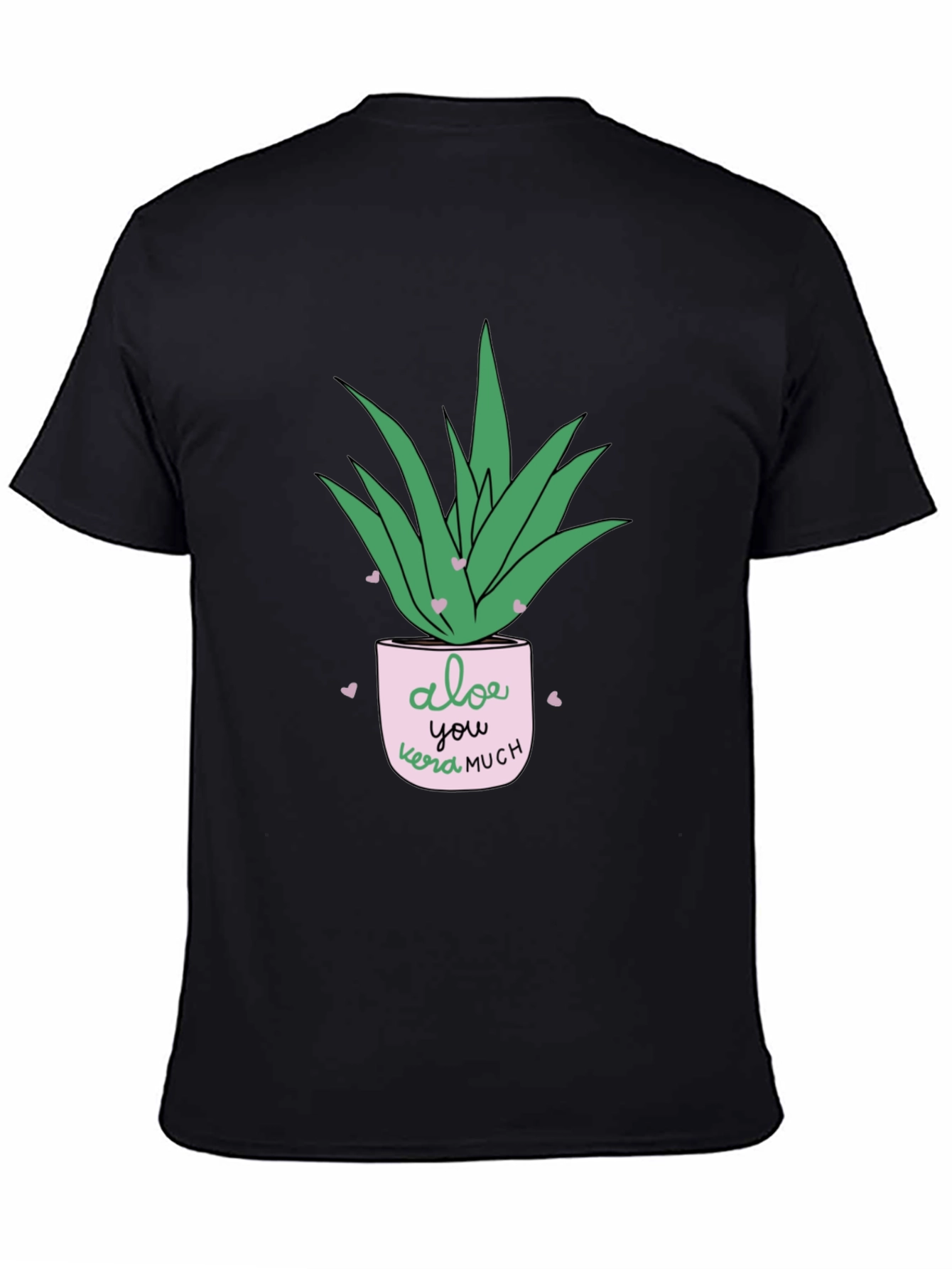 Aloe You Vera Much Black T-Shirt