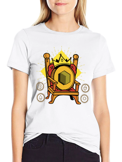 Crypto King T-Shirt - Bitcoin Ethereum & More