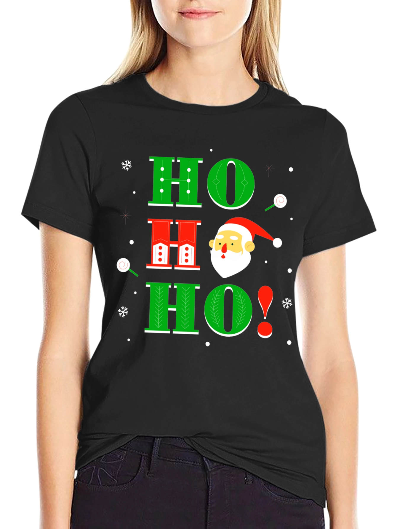Festive Ho Ho Ho Santa T-Shirt