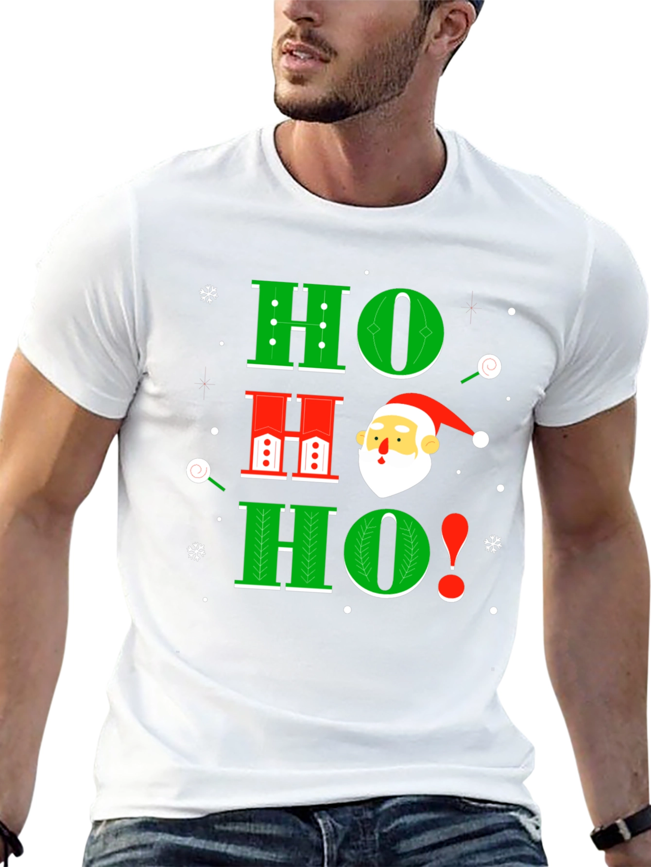 Festive Ho Ho Ho Santa T-Shirt