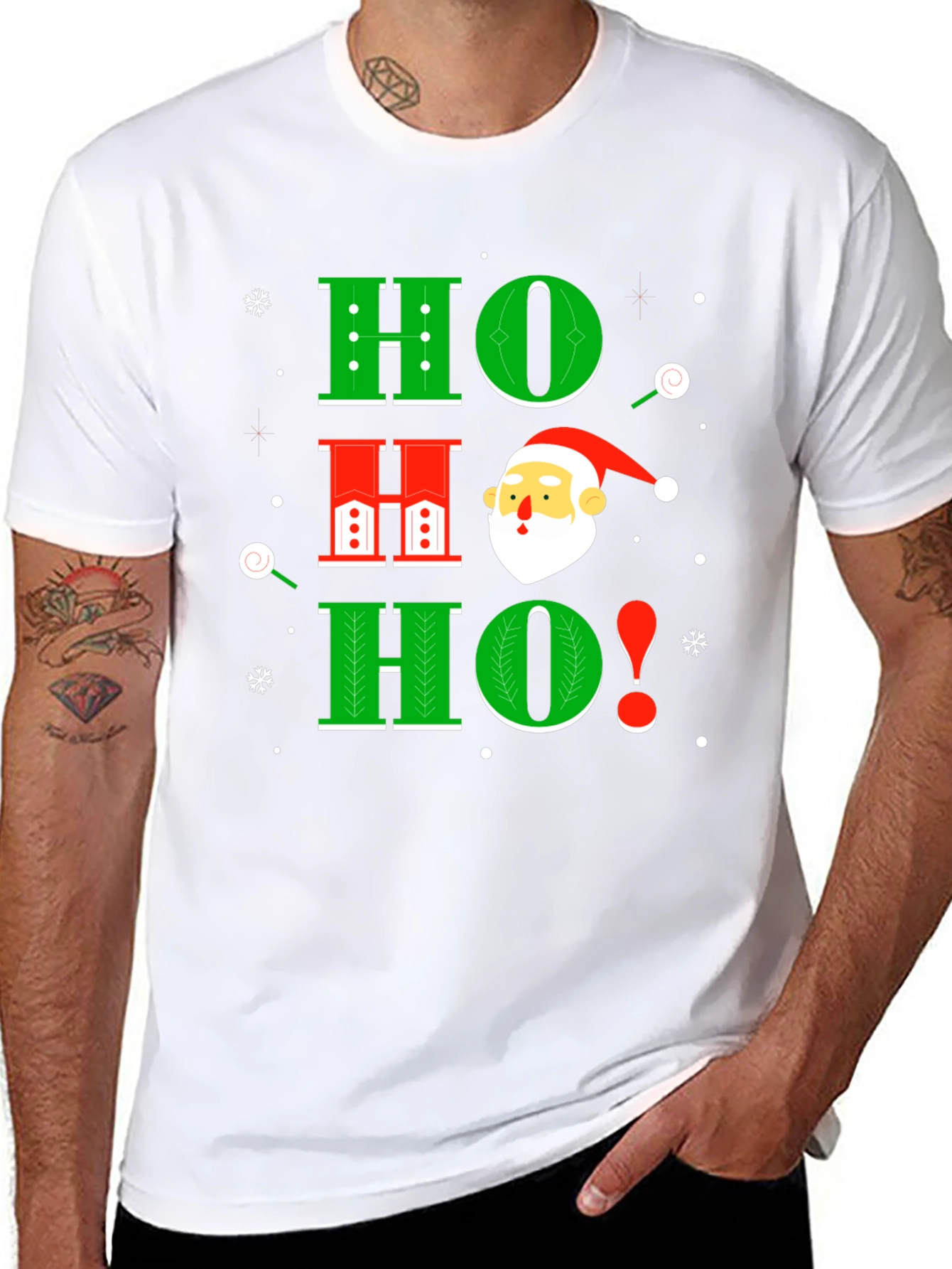 Festive Ho Ho Ho Santa T-Shirt