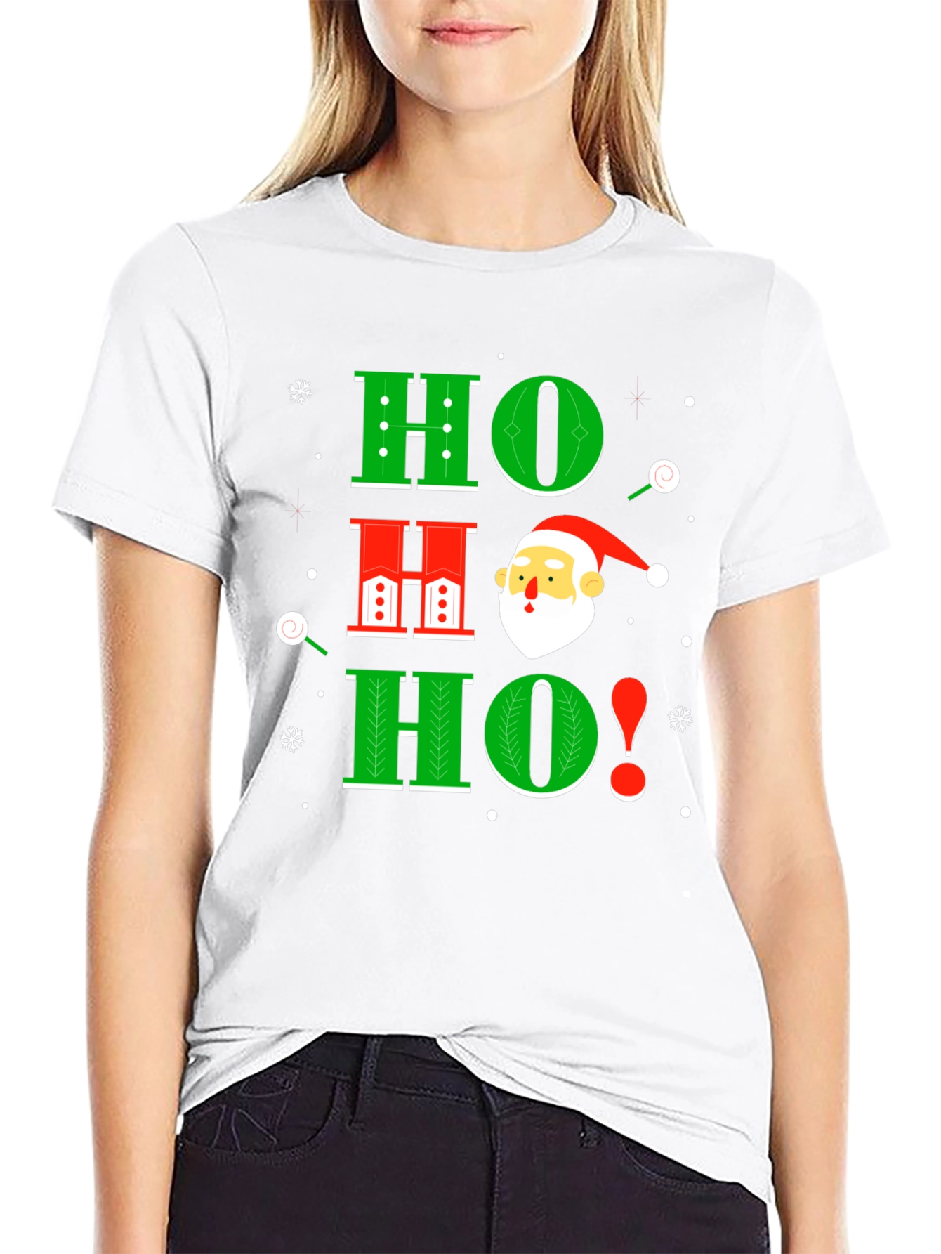 Festive Ho Ho Ho Santa T-Shirt