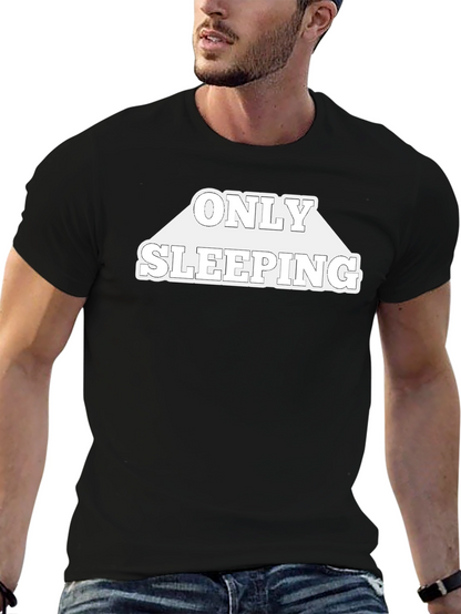 Only Sleeping Black Graphic Tee