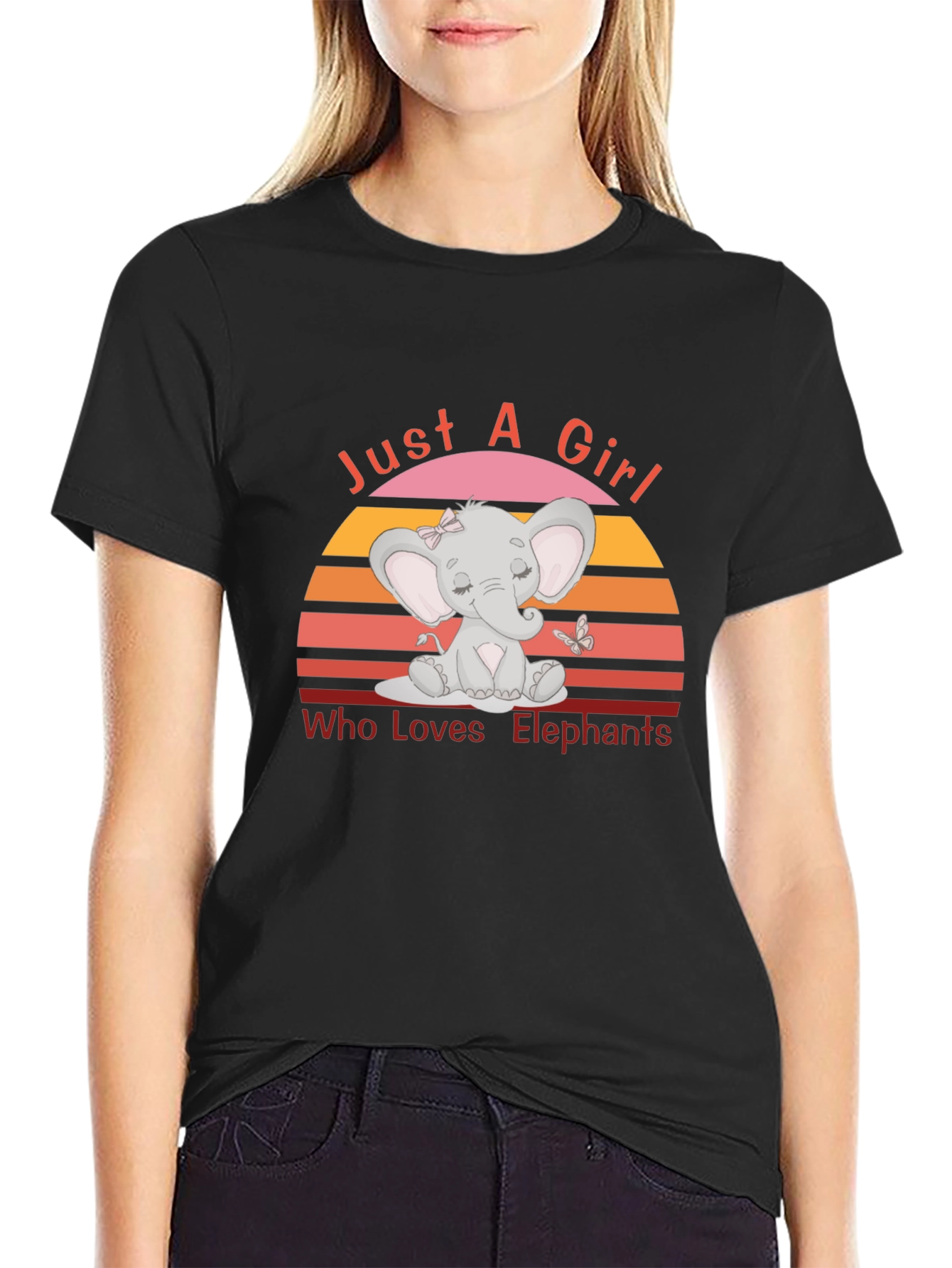 Just A Girl Who Loves Elephants T-Shirt