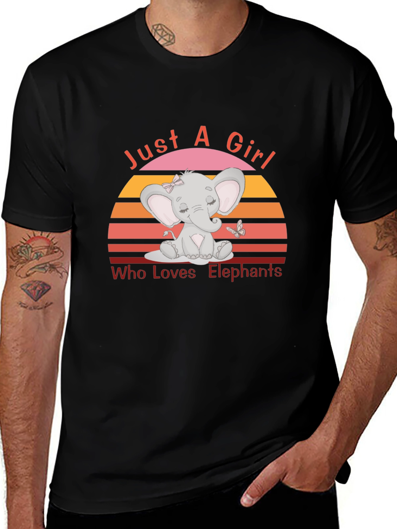 Just A Girl Who Loves Elephants T-Shirt