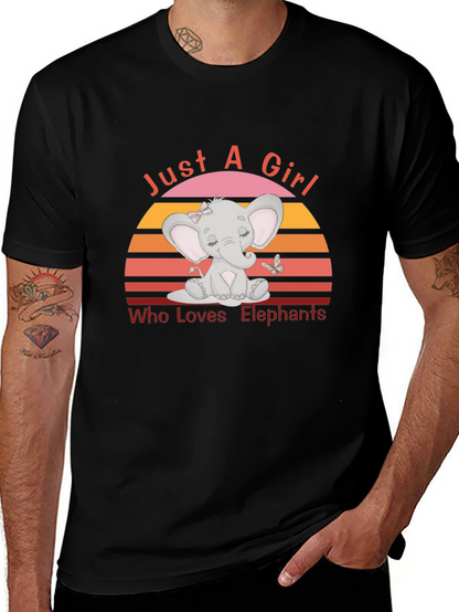 Just A Girl Who Loves Elephants T-Shirt