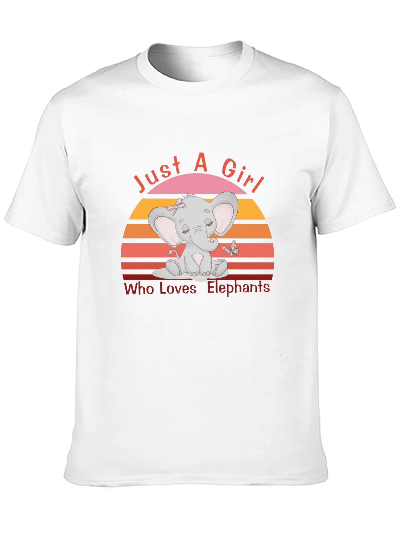 Just A Girl Who Loves Elephants T-Shirt