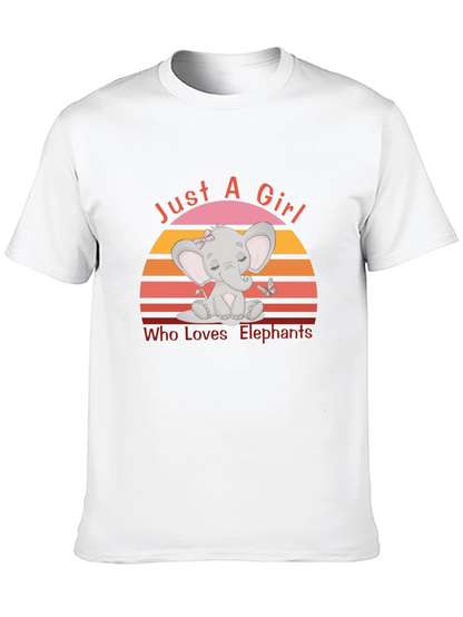 Just A Girl Who Loves Elephants T-Shirt