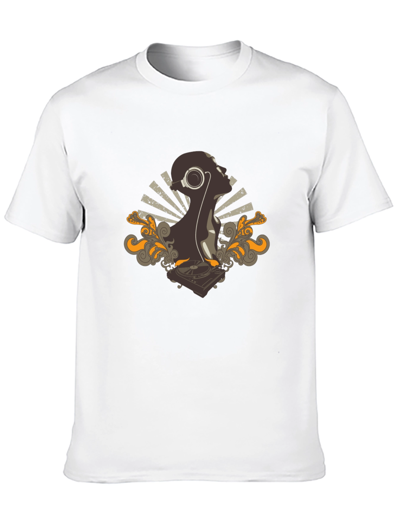 DJ Silhouette Graphic Tee - Stylish Black T-Shirt