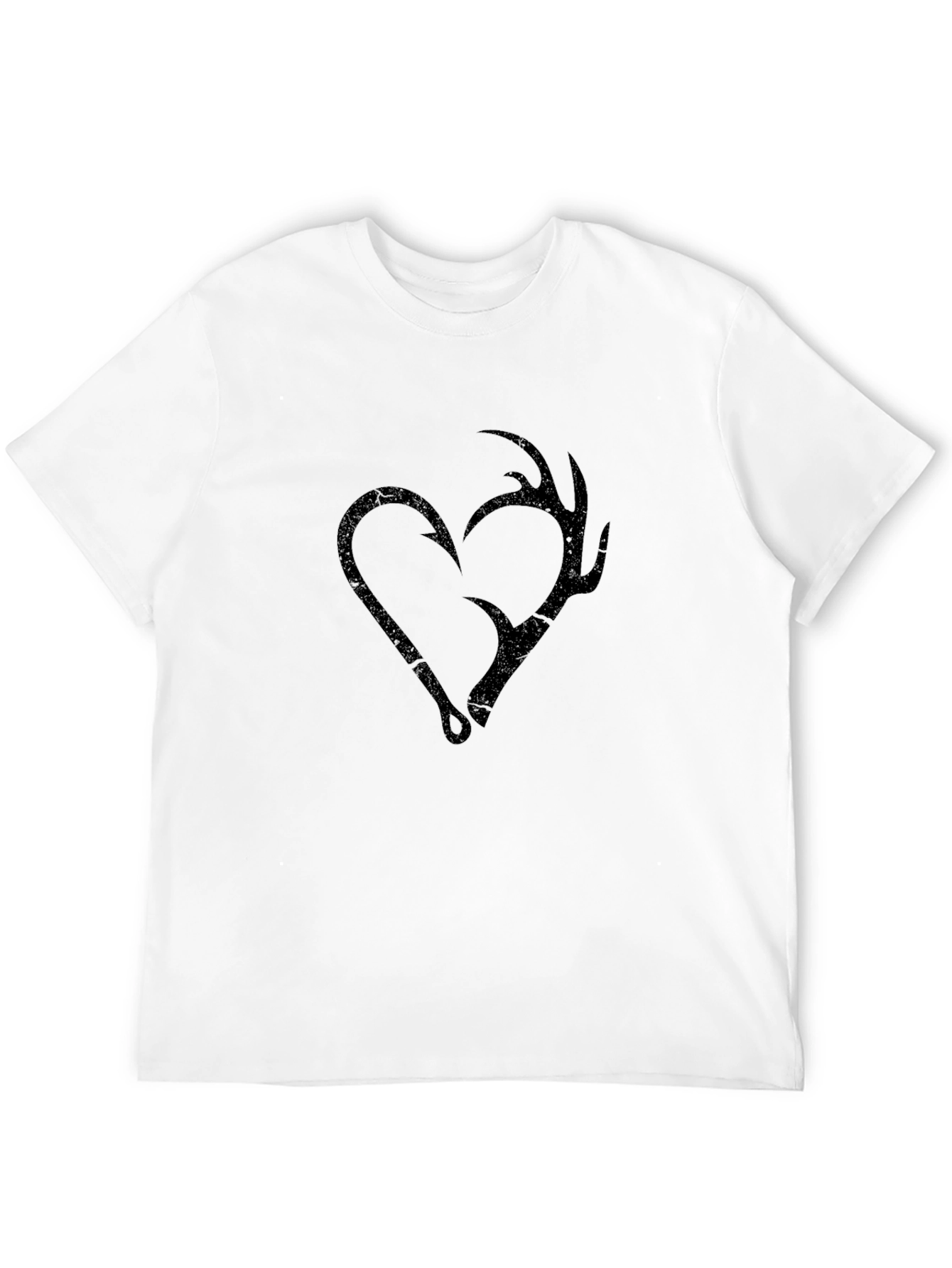 Fishing and Hunting Heart T-Shirt