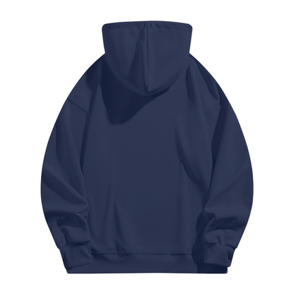 Bivion Abstract Logo Navy Pullover Hoodie
