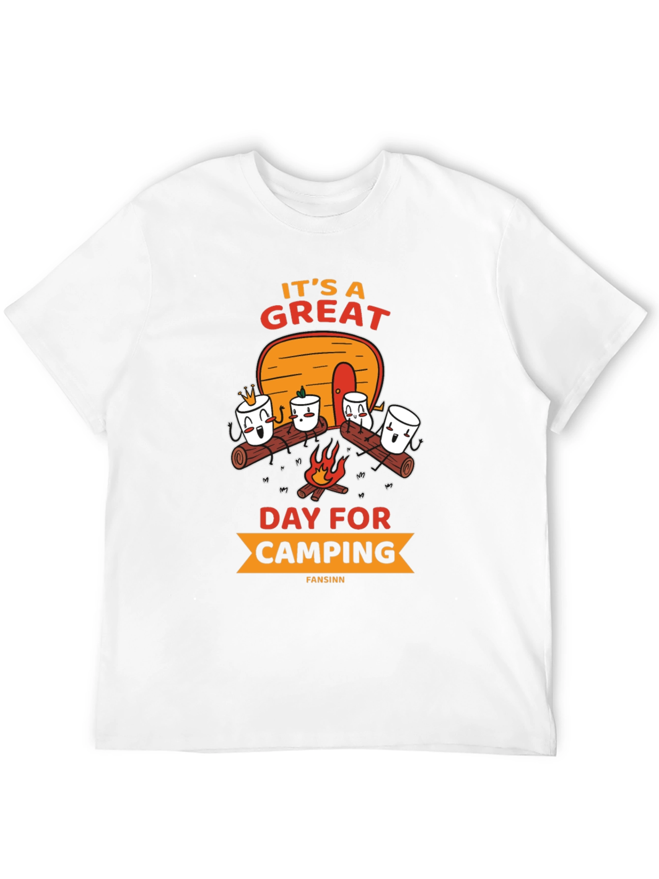 Camping Marshmallow Graphic Tee
