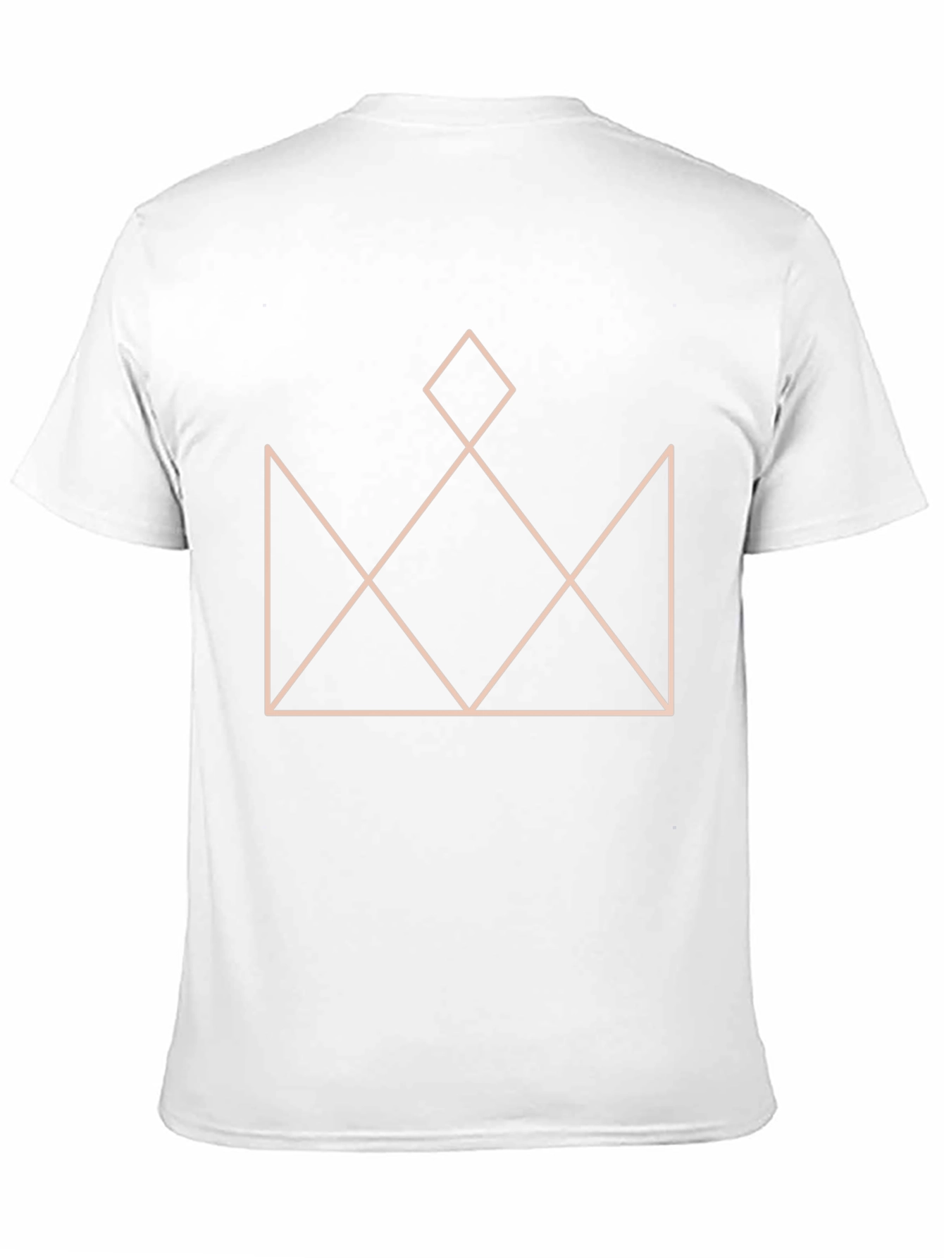 Geometric Crown Graphic T-Shirt - Stylish Black Tee