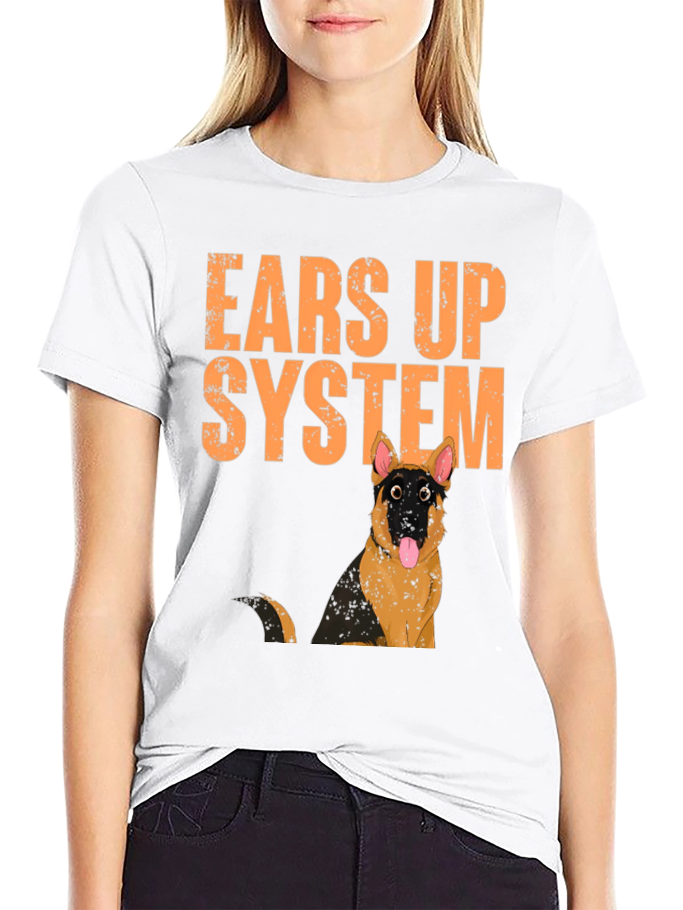 Ears Up System German Shepherd T-Shirt