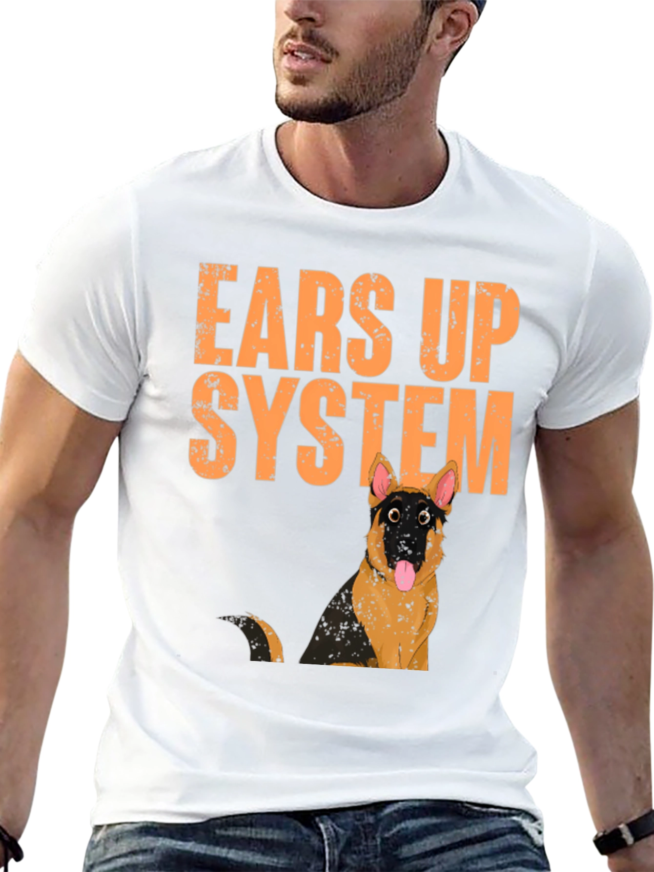Ears Up System German Shepherd T-Shirt