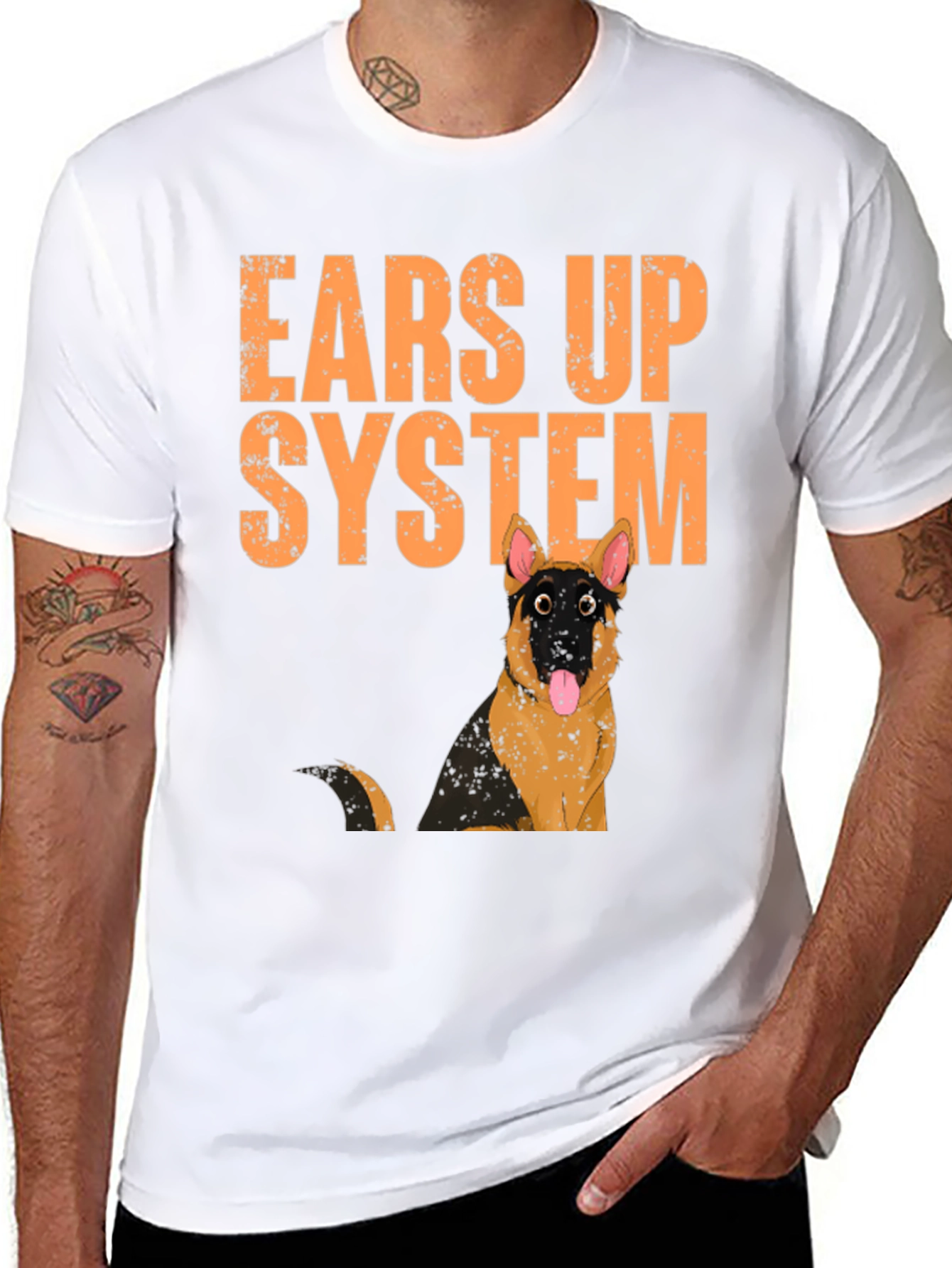 Ears Up System German Shepherd T-Shirt