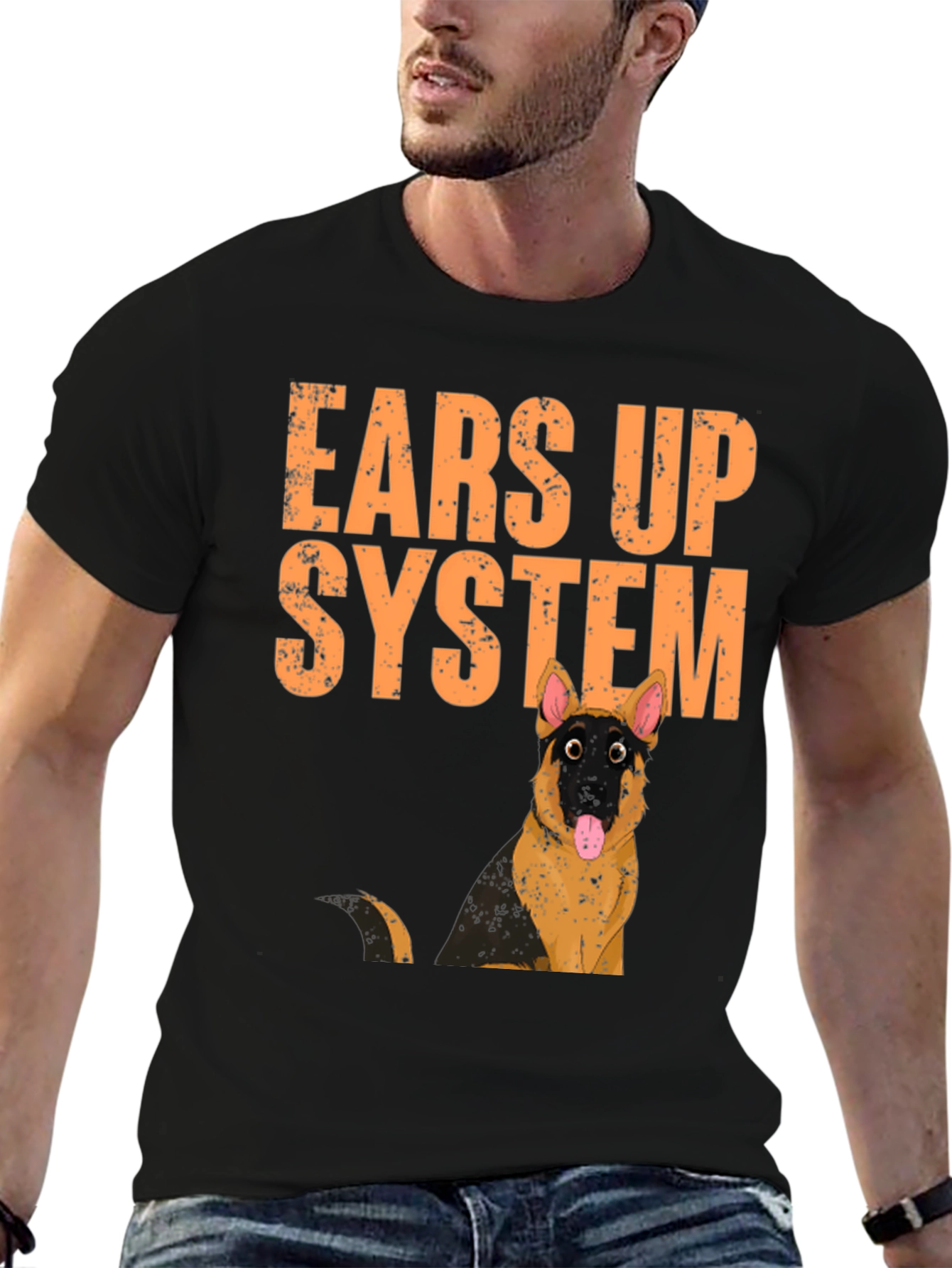 Ears Up System German Shepherd T-Shirt