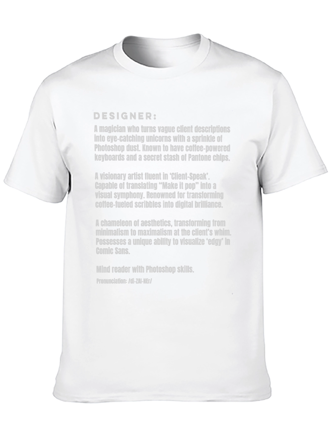 Designer Definition Black T-Shirt