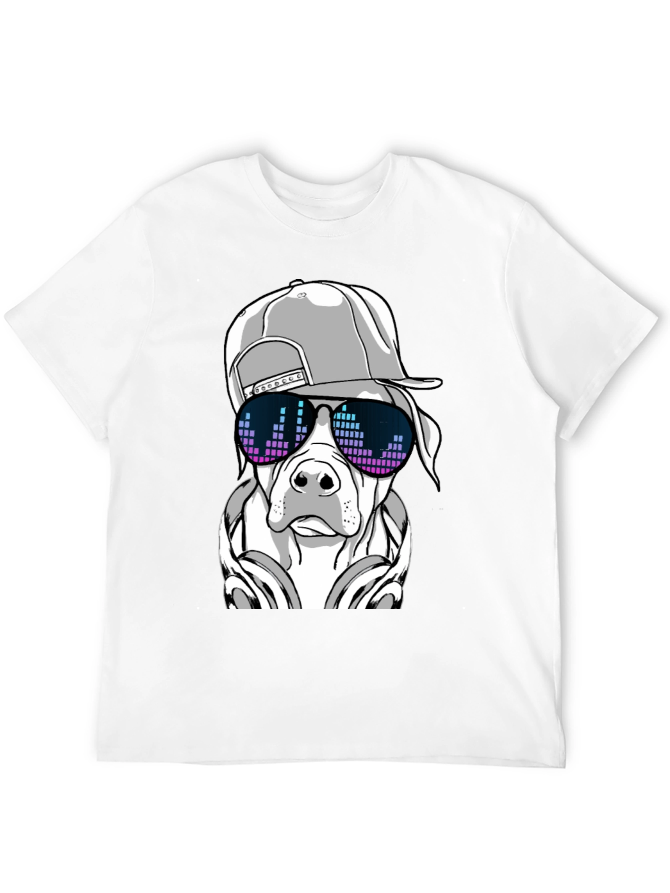 Cool Dog Graphic Tee - Black T-Shirt