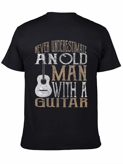 Old Man Guitar T-Shirt - Musician Gift