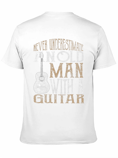 Old Man Guitar T-Shirt - Musician Gift