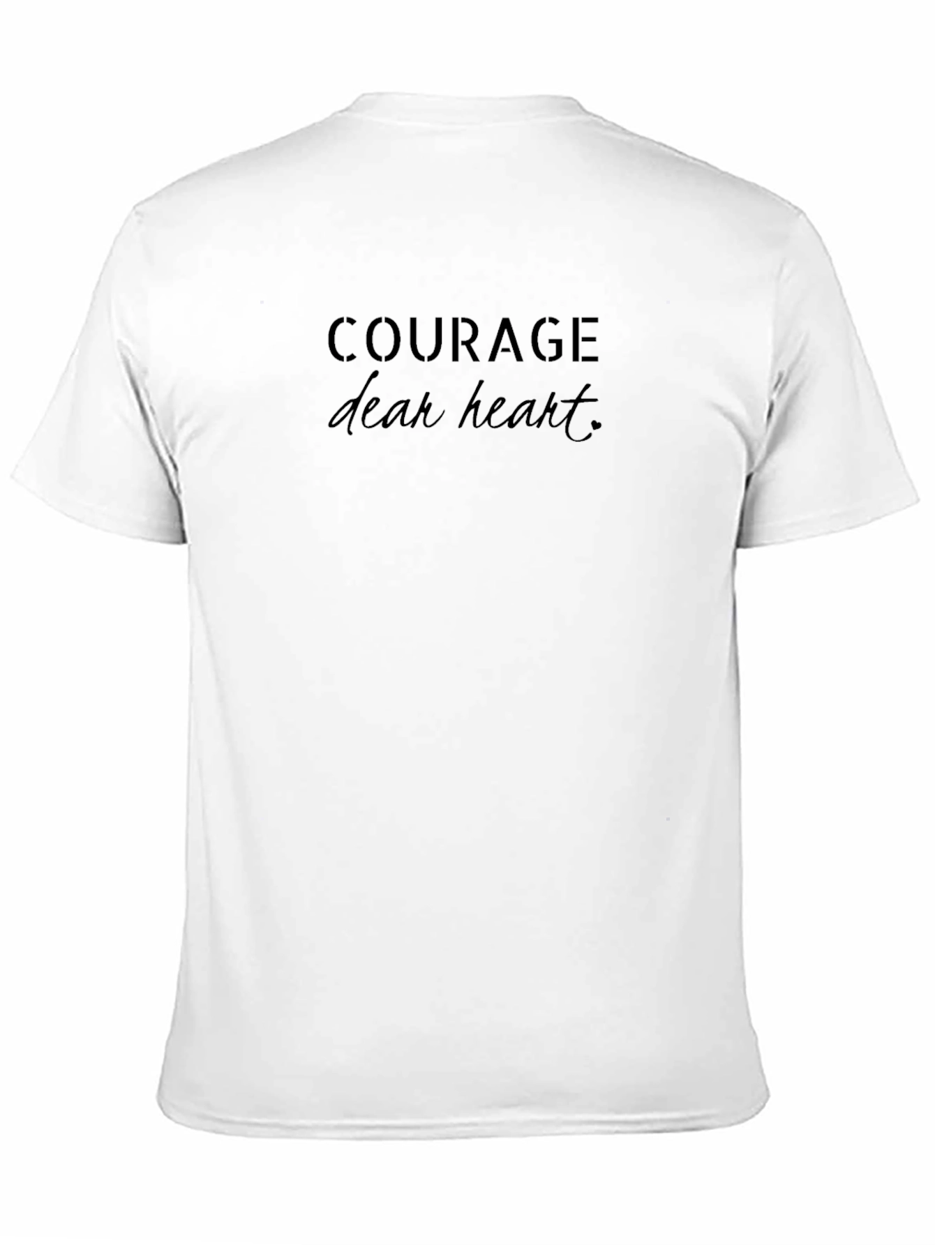 Courage Dear Heart Graphic Tee - Black