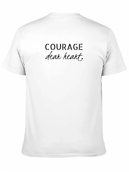 Courage Dear Heart Graphic Tee - Black