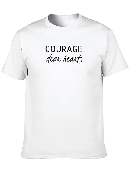 Courage Dear Heart Graphic Tee - Black