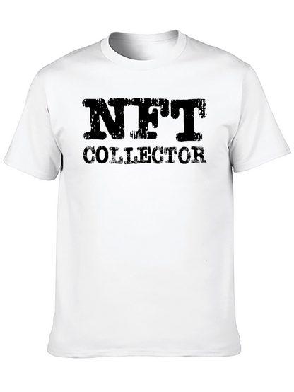 NFT Collector Graphic Tee - Black Casual T-Shirt