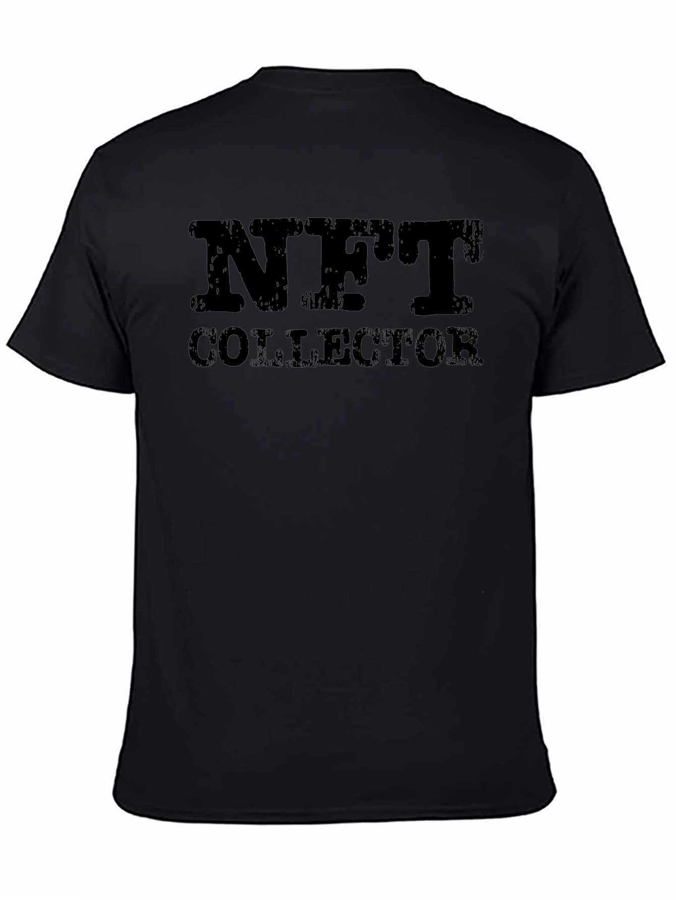 NFT Collector Graphic Tee - Black Casual T-Shirt