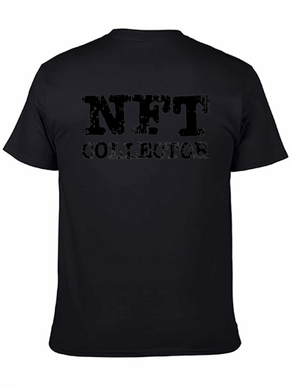 NFT Collector Graphic Tee - Black Casual T-Shirt