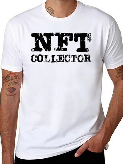 NFT Collector Graphic Tee - Black Casual T-Shirt