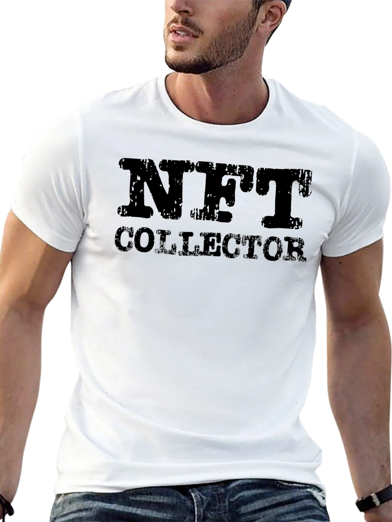 NFT Collector Graphic Tee - Black Casual T-Shirt