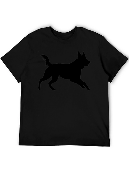 Black Dog Silhouette Graphic Tee