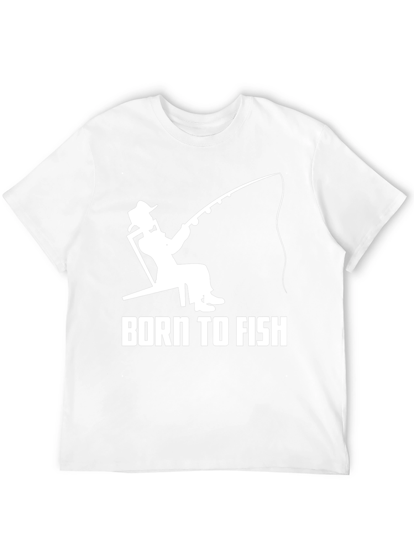 Born To Fish Black Graphic T-Shirt