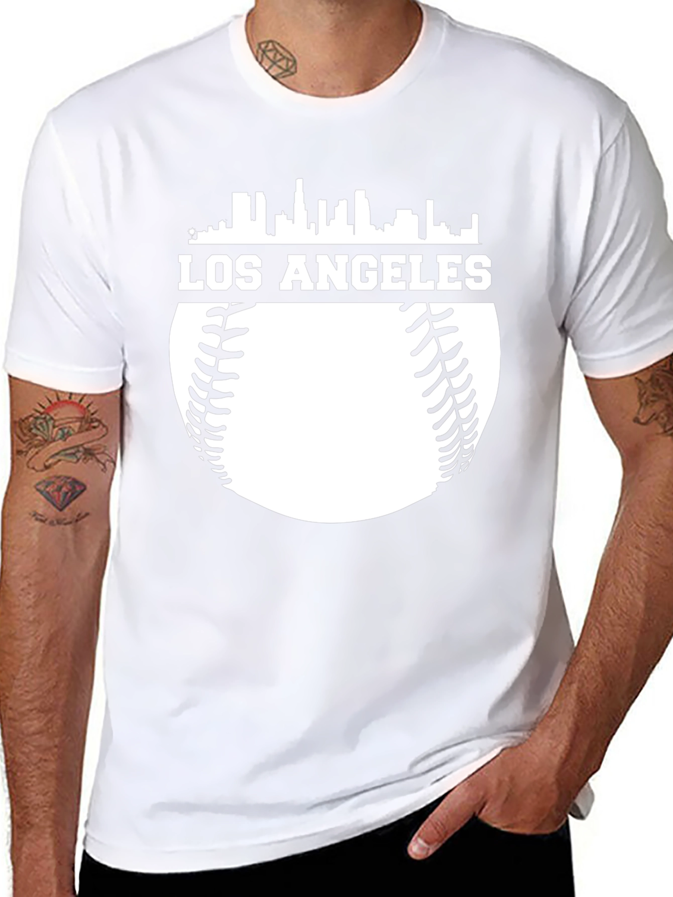 Los Angeles Baseball Graphic Tee - Black