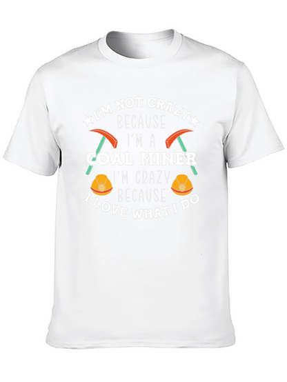 Crazy Coal Miner Graphic T-Shirt