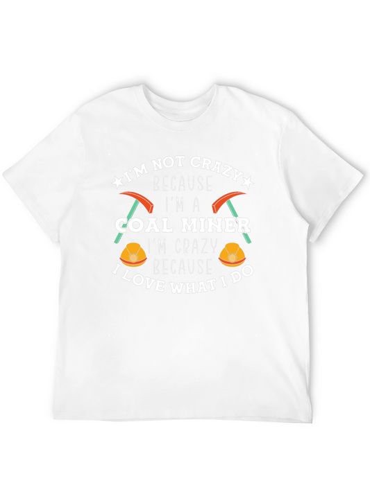 Crazy Coal Miner Graphic T-Shirt