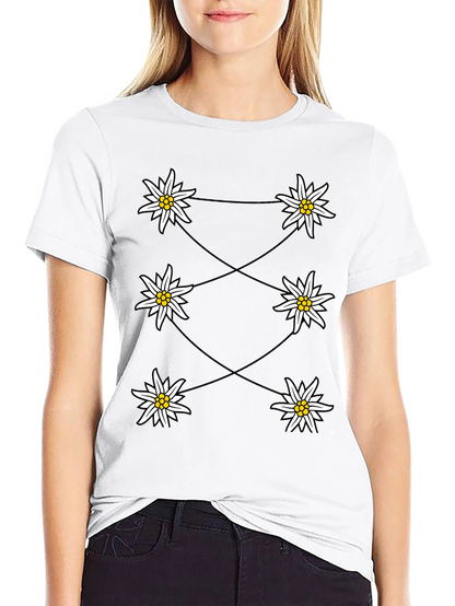 Edelweiss Graphic Black T-Shirt