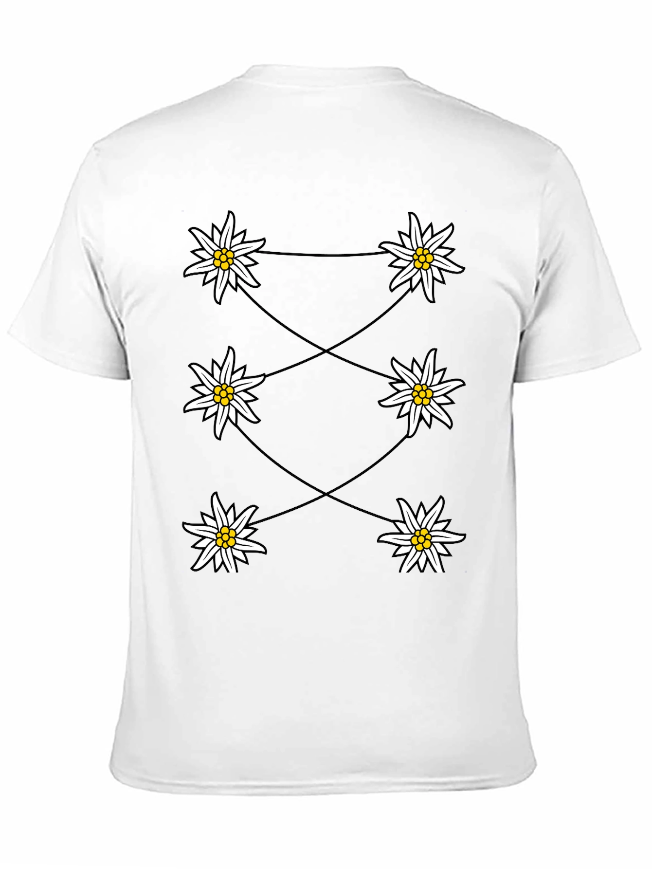 Edelweiss Graphic Black T-Shirt