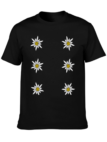 Edelweiss Graphic Black T-Shirt