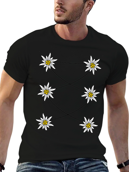 Edelweiss Graphic Black T-Shirt