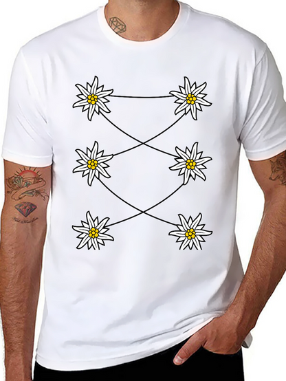 Edelweiss Graphic Black T-Shirt