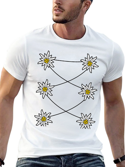 Edelweiss Graphic Black T-Shirt