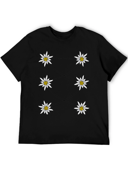 Edelweiss Graphic Black T-Shirt