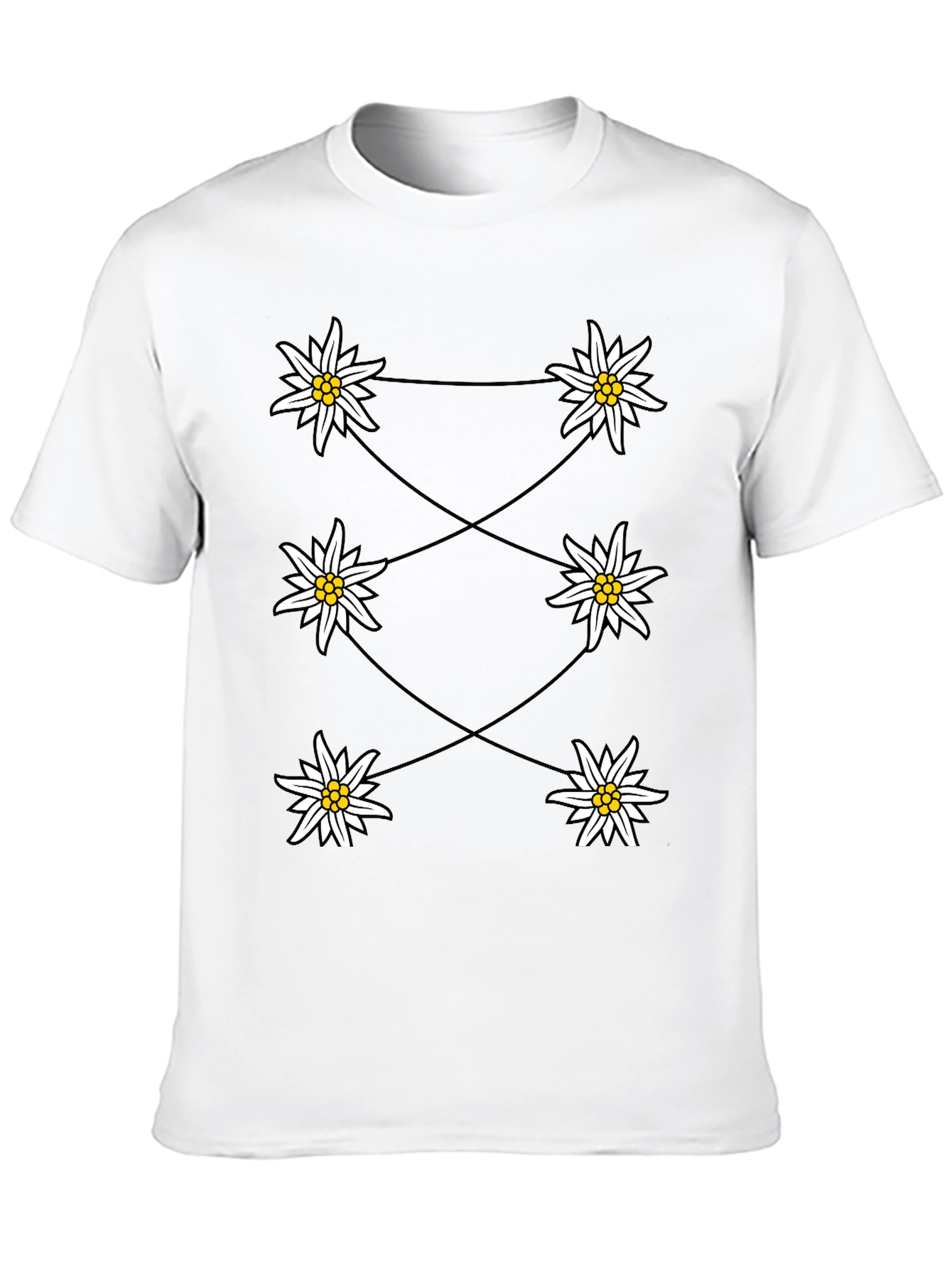 Edelweiss Graphic Black T-Shirt