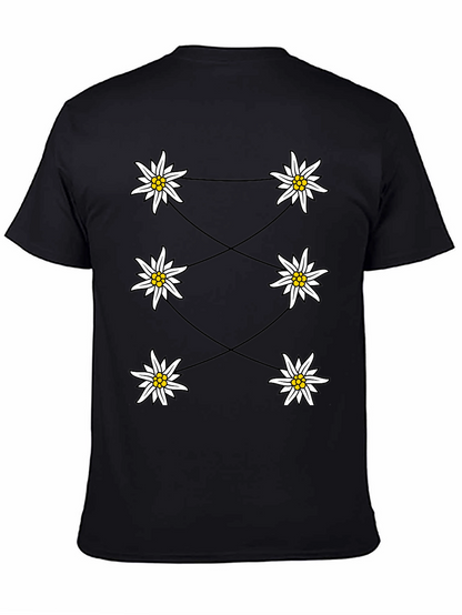 Edelweiss Graphic Black T-Shirt