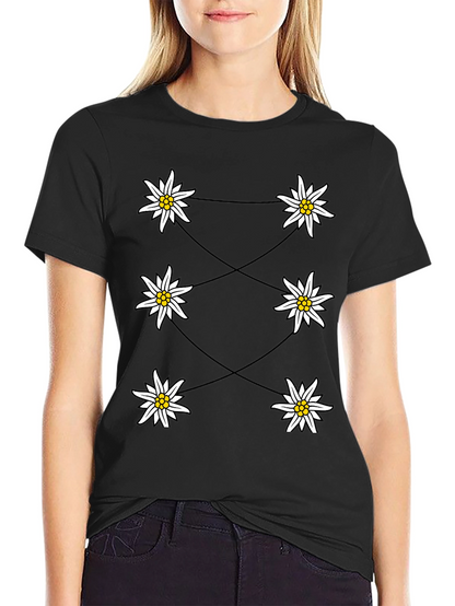 Edelweiss Graphic Black T-Shirt