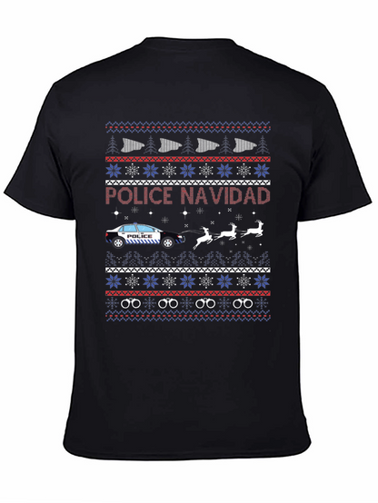 Police Navidad Christmas Sweater T-Shirt
