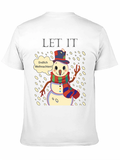 Festive Snowman T-Shirt - Endlich Weihnachten!